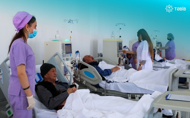 Əhaliyə müasir avadanlıqlarla keyfiyyətli hemodializ xidməti göstərilir