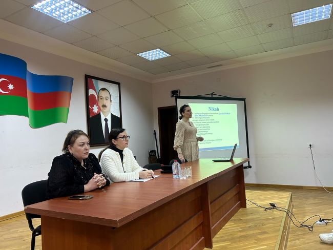 “Reproduktiv sağlamlıq və ailə planlaşdırılması” - Maarifləndirici tədbir