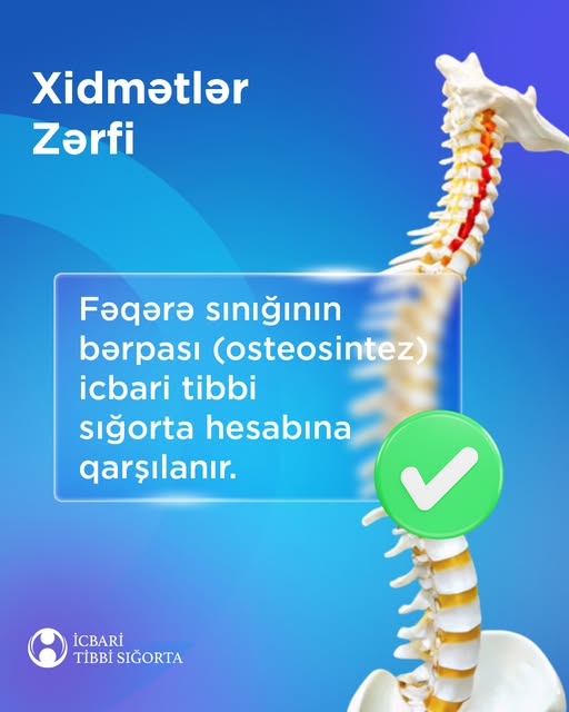 Osteosintez əməliyyatı icbari sığorta paketinə daxildir