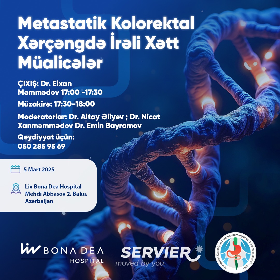 Metastatik kolorektal xərçəngdə irəli xətt müalicələr müzakirə olunacaq
