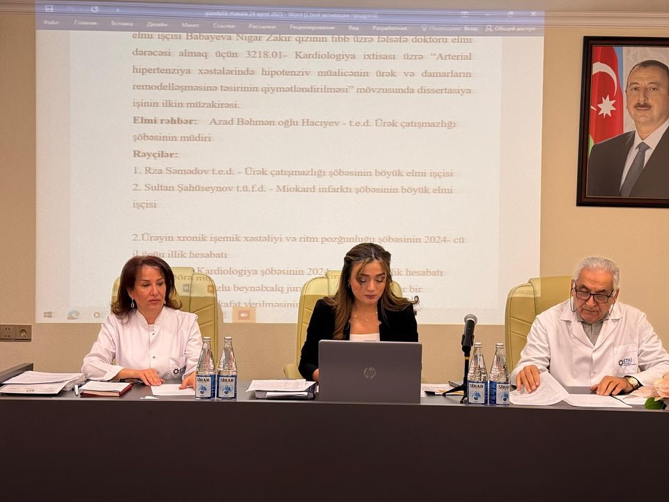 Kardiologiya İnstitutunda elmi fəaliyyətin yekunları və yeni hədəflər müzakirə olunub