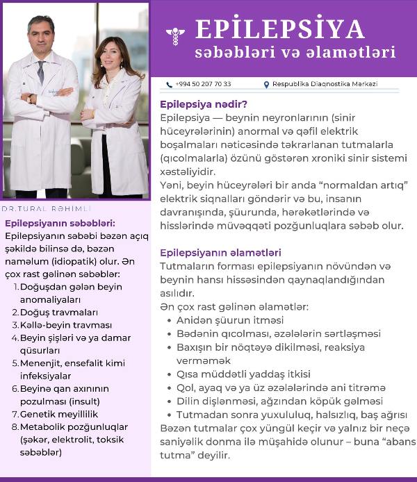 Noyabr – Epilepsiya Fərqindəlik Ayıdır 