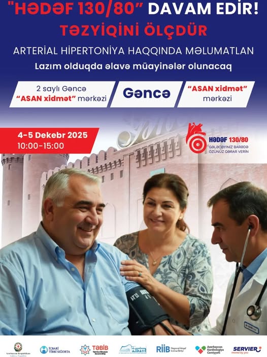  Hədəf 130/80” layihəsi çərçivəsində skrininqlər və maarifləndirmə aksiyaları davam edir   