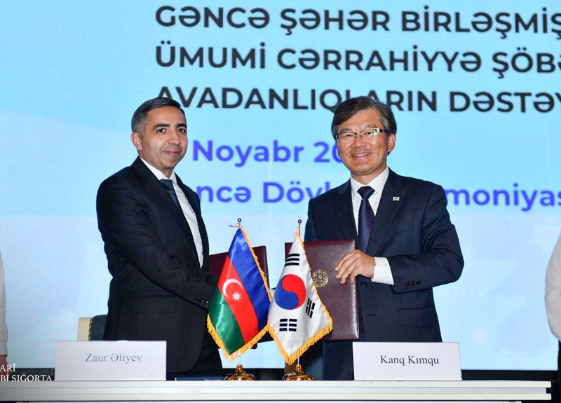 Azərbaycan–Koreya əməkdaşlığı çərçivəsində Gəncə xəstəxanasına müasir tibbi avadanlıqlar təqdim edildi