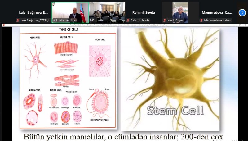 “Regenerativ tibbdə kök hüceyrə və eksozomlar” mövzusunda tibbi vebinar keçirilib.  