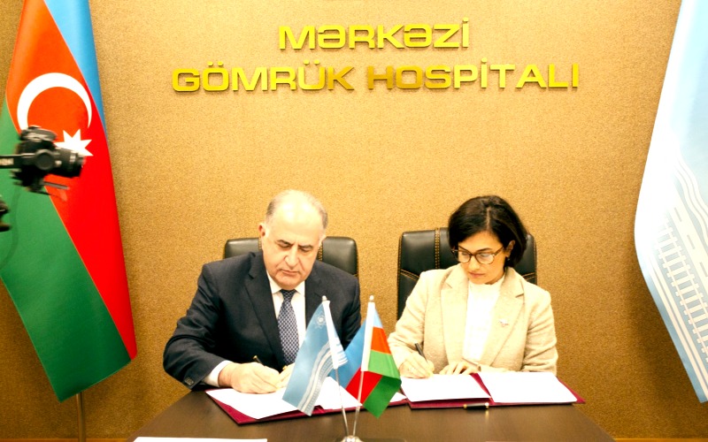 Mərkəzi Gömrük Hospitalı ilə Britaniya-Azərbaycan Həkim və Stomatoloqlar Assosiasiyası arasında əməkdaşlıq memorandumu imzalanıb