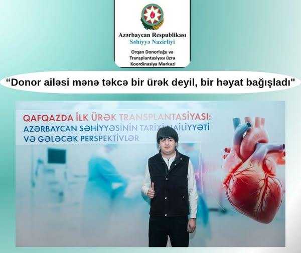  “Ən ağır anda belə başqasına həyat vermək böyük ürək tələb edir”   