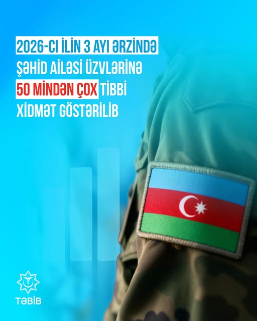  Üç ay ərzində şəhid ailəsi üzvlərinə 50 mindən çox tibbi xidmət göstərilib   