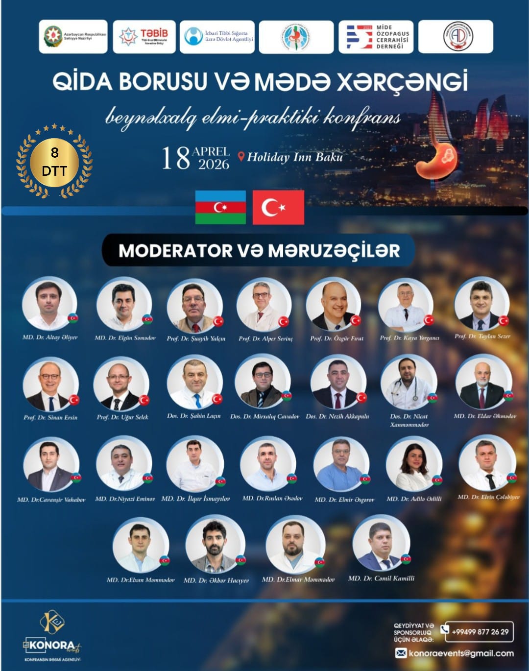 Azərbaycan və Türkiyə mütəxəssisləri qida borusu və mədə xərçəngi mövzusunda innovativ yanaşmaları müzakirə edəcək