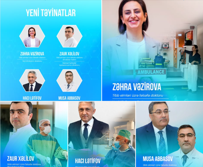  TƏBİB-in tabeli tibb müəssisələrinə yeni rəhbər şəxslər təyin olunub   