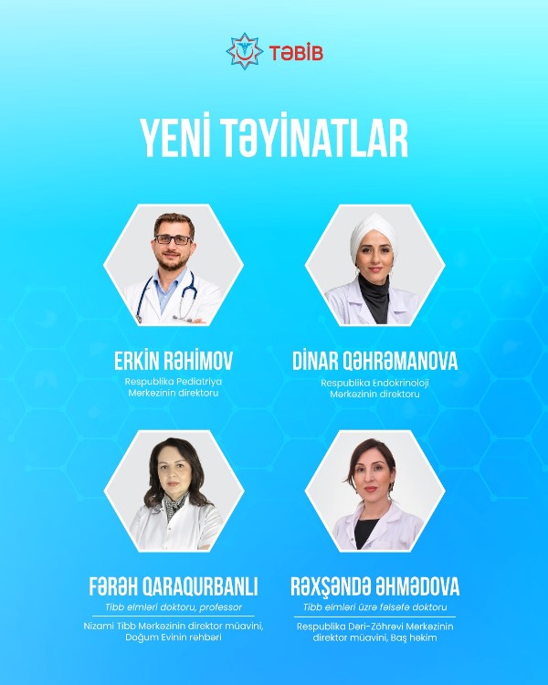  TƏBİB-in tabeli tibb müəssisələrinə yeni direktor və direktor müavinləri təyin olunub   