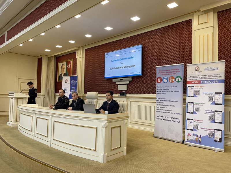 Polis kursantlara sağlam həyat tərzi və zərərli vərdişlərlə mübarizə mövzuları tədris olundu