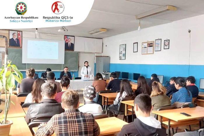 Respublika QİÇS-lə Mübarizə Mərkəzi Şamaxı liseylərində maarifləndirmə tədbiri keçirib