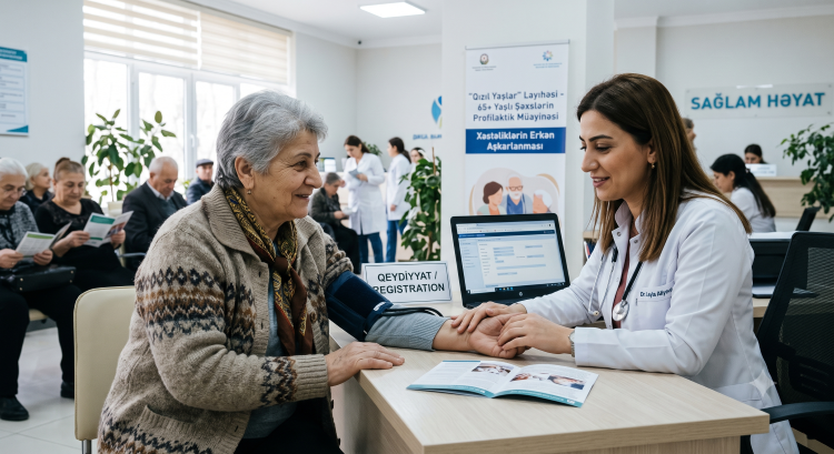 “Qızıl yaşlar” layihəsi çərçivəsində 65+ yaşlı şəxslərdə xəstəliklərin erkən aşkarlanması aparılır