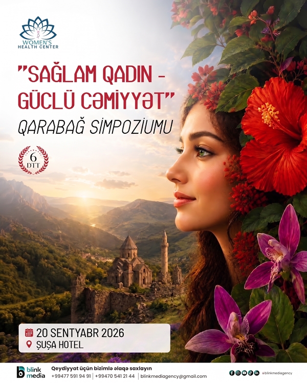 “Sağlam qadın güclü cəmiyyət” Qarabağ Simpoziumu keçiriləcək 
