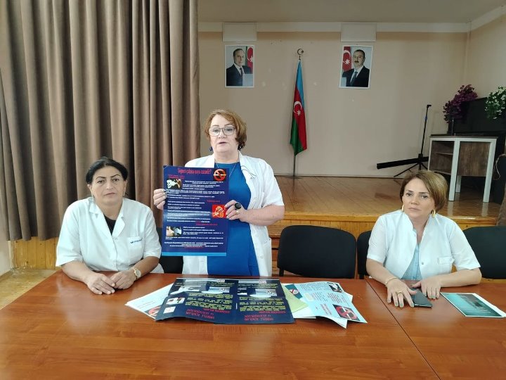 Pirallahıda məktəblilər arasında zərərli vərdişlərə qarşı maarifləndirmə aparılıb